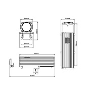 Профессиональный прожектор 1543E LED FOLLOW SPOT 350