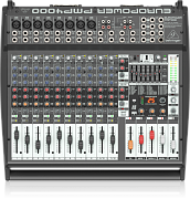 BEHRINGER PMP4000 - микшер-усилит,2x300 Втна8 Ом (2x600 Вт на 4 Ом), 1200 мост 8 Ом, 8 моно/4 стерео