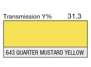 Светофильтр LEE Filters №643 Quarter Mustard Yellow