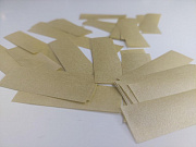 Конфетти бумажное 17х55мм золото 1кг