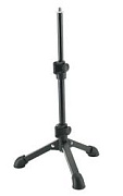 K&M 23150-300-55 настольная микрофонная телескопическая стойка, тренога, чёрная, 230-430 мм