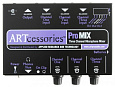 ART PROMIX компактный микр. микшер, 3 входа(XLR)/ 1 вых (XLR), фант 18V, адапт 12 V DC/ 2x9V бат