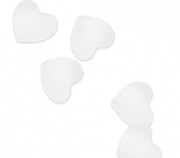 Конфетти бумажное Сердца белые Конфетти бумажное Сердца белые