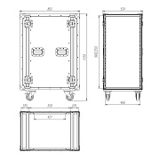 Рэковый кейс RCC9-550-22U