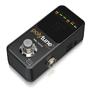 TC ELECTRONIC POLYTUNE 3 NOIR - хроматический тюнер с полиф. режимом и отключаемым буфером