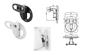 GENELEC 8000-422B настенное крепление для мониторов 8010-8030, 8320-8330, 8331, 4010-4030. Регулировка поворота и угла наклона. Черное