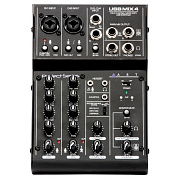 ART USBMix4 компактный 4-канальный микшер/ внешний аудио интерфейс  USB