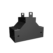 Тройник короба модульного проходной ТПМ10.6 Тройной угловой разветвитель короба КМ, 100х60 мм, цвет — черный