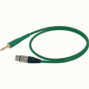 Proel STAGE200 - Микрофонный кабель, джек <-> канон XLR3F, длина 5м.