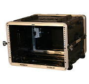 GATOR GRR-6L - рэковый кейс на 6U, стальные рельсы, глубина 19', на колесах, пластик