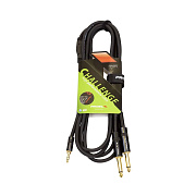 PROEL CHLP170LU3XL - инсертный кабель, 2 х 6,3 джек моно <-> 3.5 джек стерео, длина - 3м