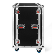 GATOR G-TOUR 20U CAST - рэковый флайт-кейс, 20U, на колесах,дерево,черный