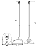 JTS ST-5000 Микрофон на "гусиной шее" с базой