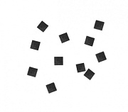 Конфетти металлизированное 6х6мм черное Конфетти металлизированное 6х6мм черное