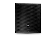 JBL AC115S инсталл. 15" сабвуфер, бас-рефлекс (фазоинвертор), AES 500/1000/2000Вт, 32-250Гц, 8Ω, 94дБ/1Вт/1м, корпус 18мм фанера, 483x419x600м