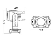 Поворотная «голова» PROFILE WASH CMY SS664SC PLUTO 600 PROFILE WASH
