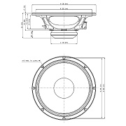 EIGHTEEN SOUND 12ND610/8 - 12' динамик СЧ-драйв., неодим, 8 Ом, 450 Вт AES, 102dB, 80...5500 Гц