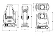 Поворотная «голова» PROFILE WASH CMY SS9281SC PLUTO 800 PROFILE WASH