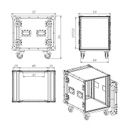 Рэковый кейс RCC9-480-12U