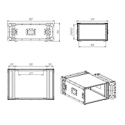 Рэковый кейс RC9-550-6U
