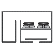 TANNOY VSX 8.2BP пассивный сабвуфер бэнд-пасс 2x8", 8Ом, 400Вт RMS/1600Вт пик, 46–160Гц(+/-3дБ), 129дБ пик, M10 x 8