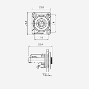 Разъем RJ3FD-2