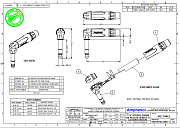 AMPHENOL ACPS-TB - джек стерео, угловой, кабельный, 6.3 мм, корпус металл, цвет - черный