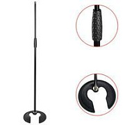 NordFolk NMS11B стойка микроф. напольная прямая с круглым основанием, h 890-1585 мм, сталь, черная