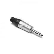 AMPHENOL JS3P - джек стерео, кабельный, 6.3 мм, корпус JUMBO металл, цвет никель, колпачок из пла