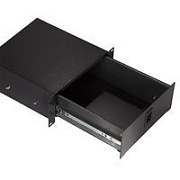 NordFolk NRB-4U выдвижной рэковый ящик 4U, глубина 370 мм, сталь, черный