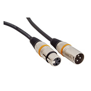 Rockcable RCL30351 D6 Микрофонный кабель XLR(М) XLR( F) 1 м Металл. корп.
