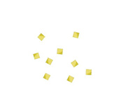 Конфетти бумажное 6х6мм желтое