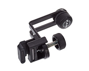 K&M 24030-300-55 держатель для микрофона с креплением на обод барабана, чёрный