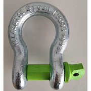 Чекель омегообразный с резьбой 4,75т тип G 209 размер 3/4, зеленый палец