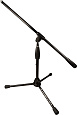 Ultimate Support PRO-T-SHORT-F стойка микрофонная низкая "журавль" на треноге, фиксированная длина стрелы, высота 49-76 см, черная