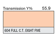Светофильтр LEE Filters №604 Full CT Eight Five