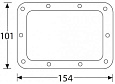 ADAM HALL 34092 - подкладка для 34082, металл, 154х105 мм