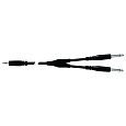 PROEL BULK505LU3 - инсертный. кабель, 3.5 джек стерео <-> 2 x 6.3 джек моно, длина - 3м