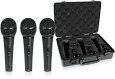 BEHRINGER XM1800S - динамические микрофоны (комплект из 3 шт.) с выключателем, в кейсе
